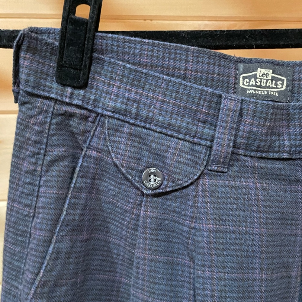 Lee Casuals Plaid Trousers - high waisted